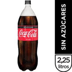 Coca Cola Sin Azucar 2.25 Litros