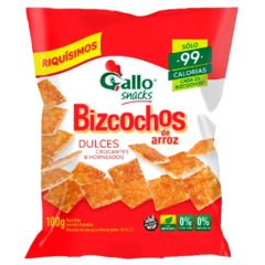 Gallo Snacks Bizcochos de Arroz Dulce