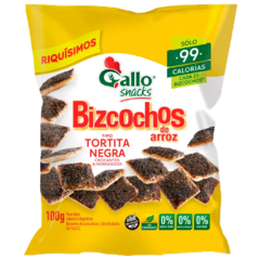 Gallo Snacks Bizcochos de Arroz Tortita Negra - comprar online