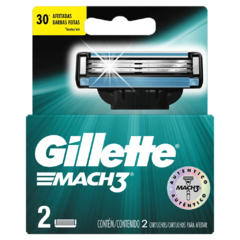 Gillette Mach 3 Repuesto 2 unidades