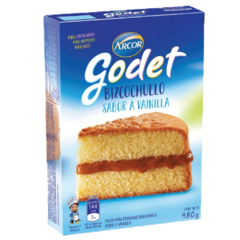 Arcor Godet Bizcochuelo Sabor Vainilla