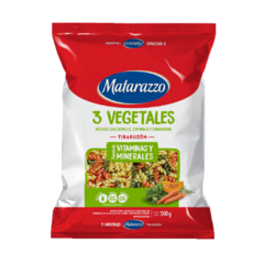 Matarazzo Fideos Tirabuzón 3 Vegetales