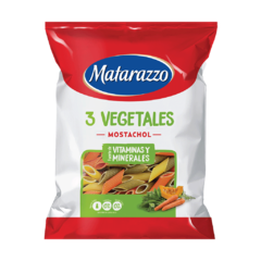 Matarazzo Fideos Mostachol 3 Vegetales