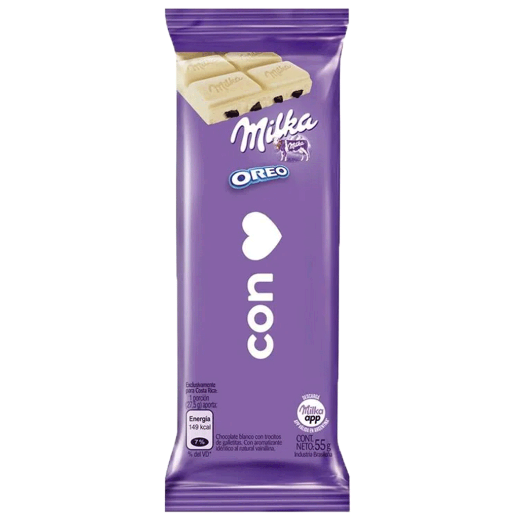 Milka Chocolat Blanc et Oreo 100g - Distribución Mayorista