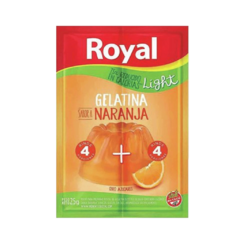 Royal Gelatina Naranja Sin Azucar
