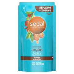 Sedal Bomba Argan Shampoo Repuesto 300 ml