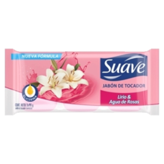 Suave Lirio y Agua de Rosas Jabón de Tocador x 3