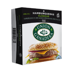 Unión Ganadera Hamburguesas Clásicas x 4 Unidades