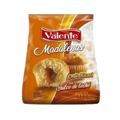 Valente Madalenas Sabor Vainilla Relleno con Dulce de Leche