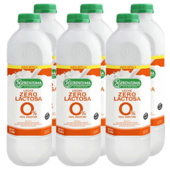 La Serenisima Leche Zero Lactosa en Botella Pack x6