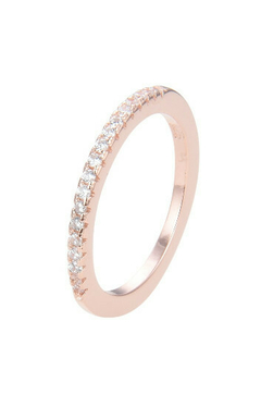 Anillo 16245-29442 Medio Sin Fin con Circones Blancos Medio Sin Fin Rose