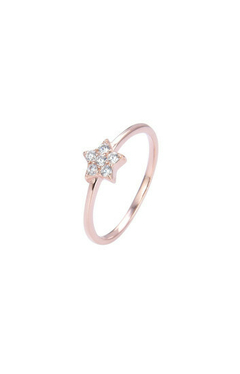 Anillo 24940-39401 Estrella con Circones rose