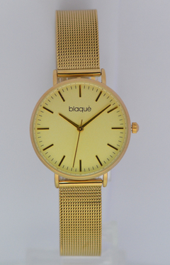 Reloj Blaquè BQ204D Malla Tejida Metal Dorado