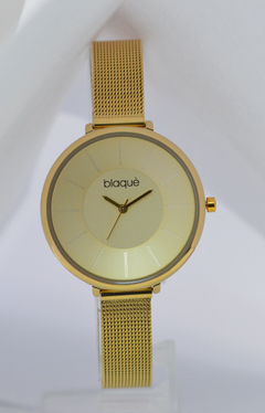 Reloj Blaquè BQ207D Malla Tejida Metal Dorado