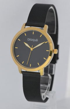 Reloj Blaquè BQ209ND Malla Tejida Metal Negro y dorado