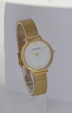 Reloj Blaquè BQ210DB Malla Tejida Metal Dorado