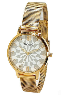 Reloj Blaquè BQ221D Malla Tejida Metal Dorado