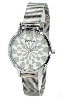 Reloj Blaquè BQ221P Malla Tejida Metal Plateado