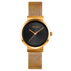 Reloj Blaquè BQ230DN malla de metal tejido Dorado para dama