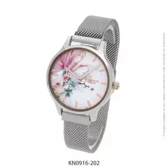 Reloj knock out malla tejida con iman 0916