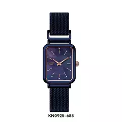 Reloj knock out malla tejida con iman 0925 azul