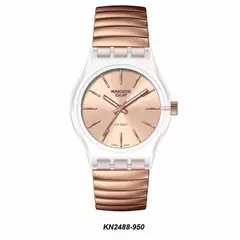 Reloj Knock Out KN2488-950 malla elastizable para dama Rosè