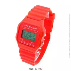 Reloj knock out 8130 vintage digital Rojo