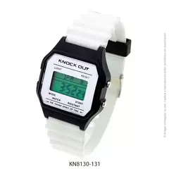 Reloj knock out 8130 vintage digital Blanco y Negro