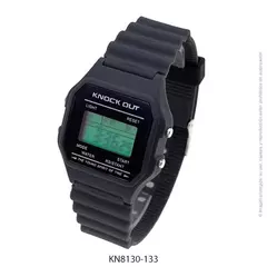 Reloj knock out 8130 vintage digital negro