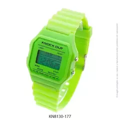 Reloj knock out 8130 vintage digital verde