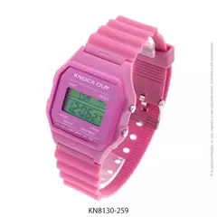 Reloj knock out 8130 vintage digital Rosa