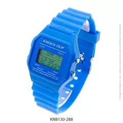 Reloj knock out 8130 vintage digital azul