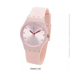 Reloj knock out malla de caucho de Dama KN8442 rosa