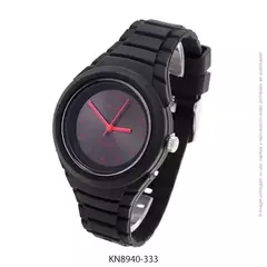 Reloj knock out malla de caucho de Dama KN8940 negro