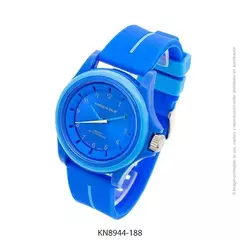 Reloj knock out malla de caucho de Dama KN8944 azul