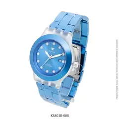 Reloj Kosiuko Dama aluminio full color KS803B Azul.