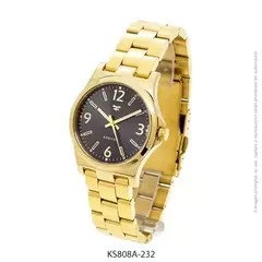 Reloj Kosiuko Dama de Acero Dorado KS808A