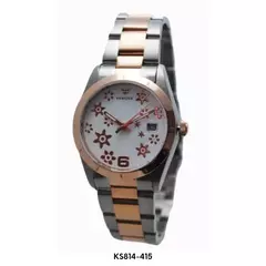 Reloj Kosiuko Dama de Acero Plateado y Rose KS814A