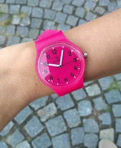 Reloj Blaquè BQ158F Malla de caucho fucsia para dama