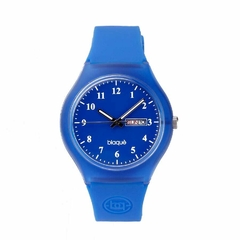 Reloj Blaquè BQ-171A Malla de caucho azul con doble calendario