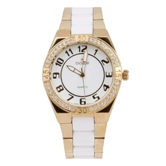 Reloj Blaquè BQ-065DB Dorado y blanco malla de metal para dama