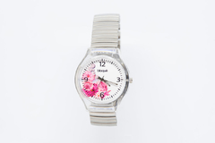 Reloj Blaquè BQ192PF Malla Elastizada Plateado Cuadrante Flores - comprar online