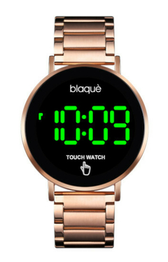 Reloj Blaquè BQ233RN malla de metal Rosè pantalla Touch Led