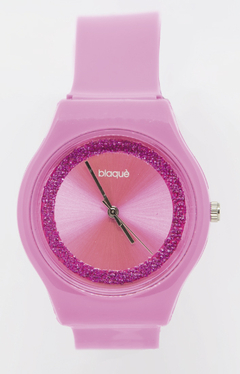 Reloj Blaquè BQ194F Malla Plastica Fucsia Cuadrante Glitter