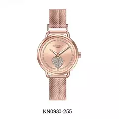 Reloj Knock Out KN0930-255 malla de metal tejido rose para dama