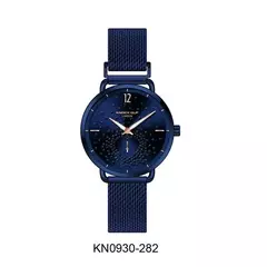 Reloj Knock Out KN0930-282 malla de metal tejido azul para dama