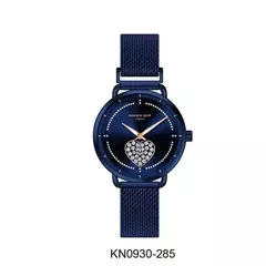 Reloj Knock Out KN0930-285 malla de metal tejido azul para dama