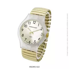 Reloj Knock Out KN2495-022 malla elastizable para dama dorado 42MM