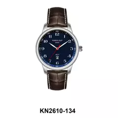 Reloj Knock Out KN2610-134 malla de cuero para dama marrón con calendario