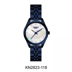 Reloj Knock Out KN2823-118 malla de metal azul para mujer